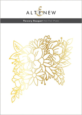 Flowery Bouquet Hot Foil Plate