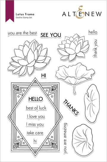 Lotus Frame Stamp Set