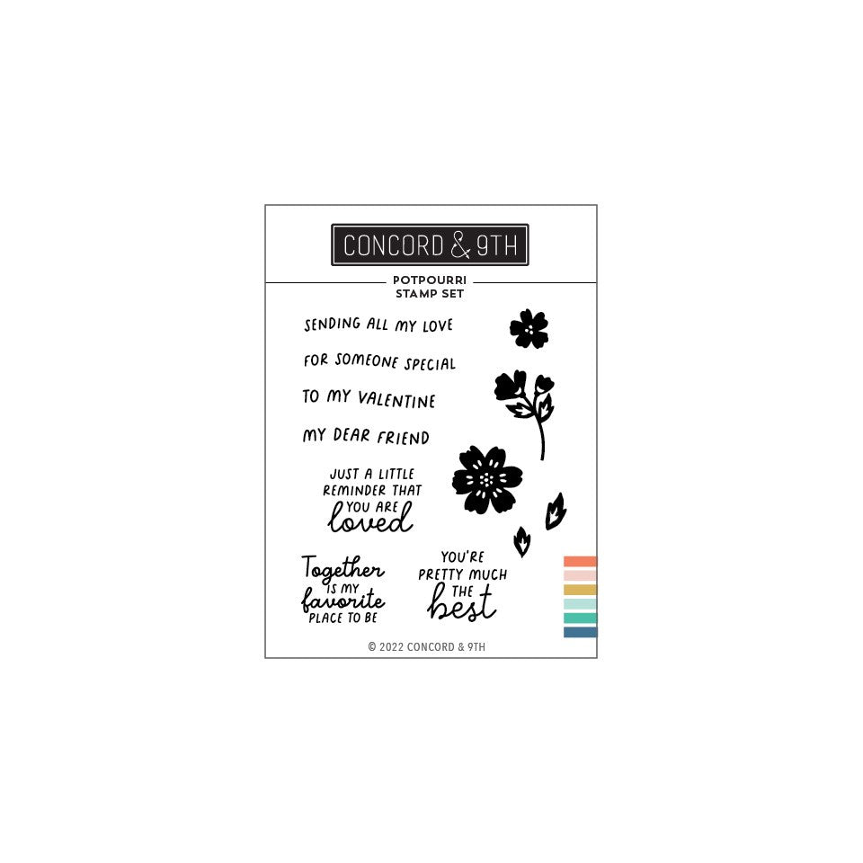 Potpourri Stamp Set 3 x 4