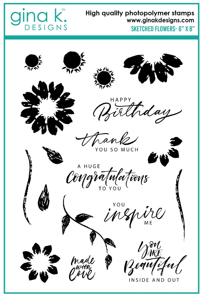 Sketched Flowers Stamp Set