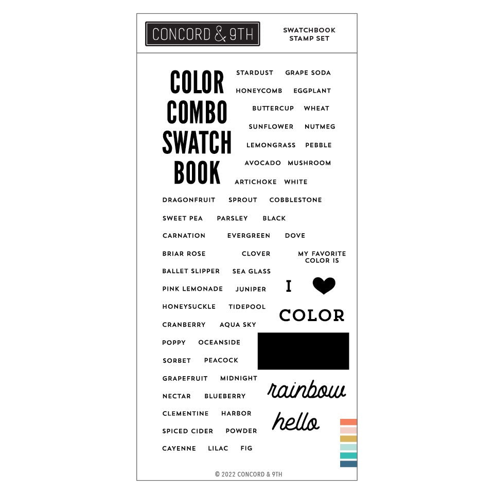 Swatchbook Stamp Set 4 x 8