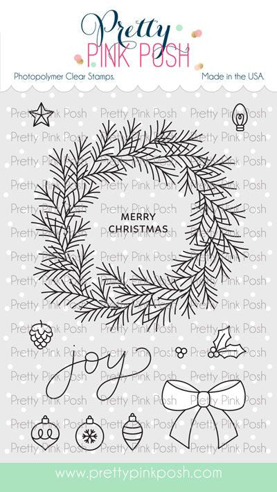 Pine Wreath Stamp Set